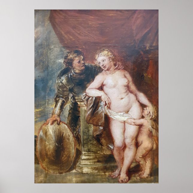 Rubens - Mars, Venus und Cupid Poster (Vorne)