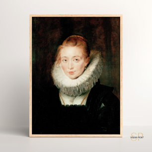 Rubens Pieter Paul Portrait Lady Warten Infanta Poster