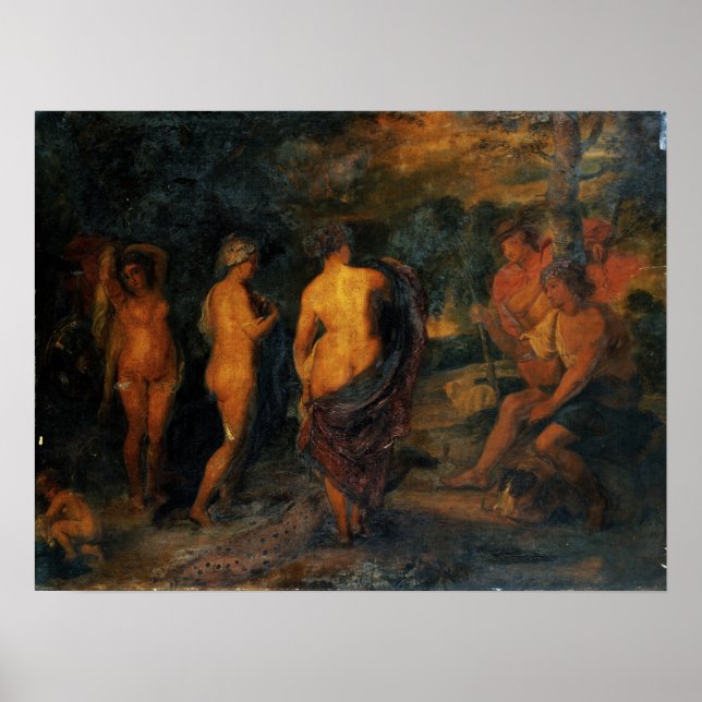 Rubens - Urteil des Paris Poster (Vorne)