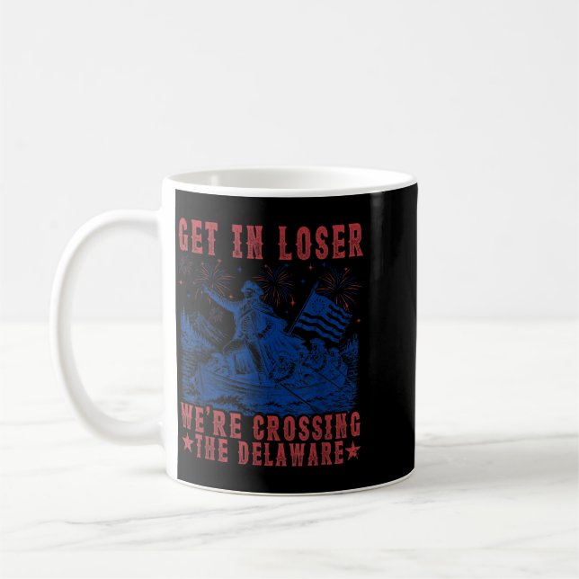 Rübermachen Wir Überqueren Den Delaware 4. Juli Vi Kaffeetasse (Links)