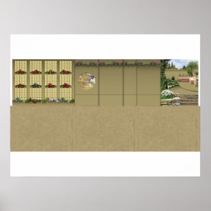 Rubicon 3-Diorama-Hintergrund Poster