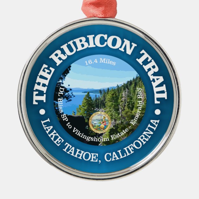 Rubicon Trail (OBP) Ornament Aus Metall (Vorne)