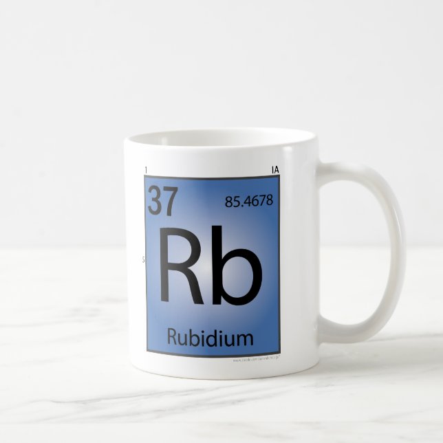 Rubidium- (Rb)Element-Tasse Tasse (Rechts)