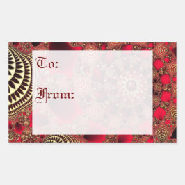 Rubies & Gold-Geschenktipps Rechteckiger Aufkleber