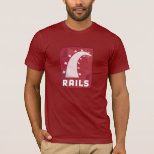 Rubin auf Schienen-T - Shirt (Rubin)