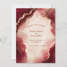 Rubin-Burgunder-Achat-Luxus-Marmor-Hochzeit