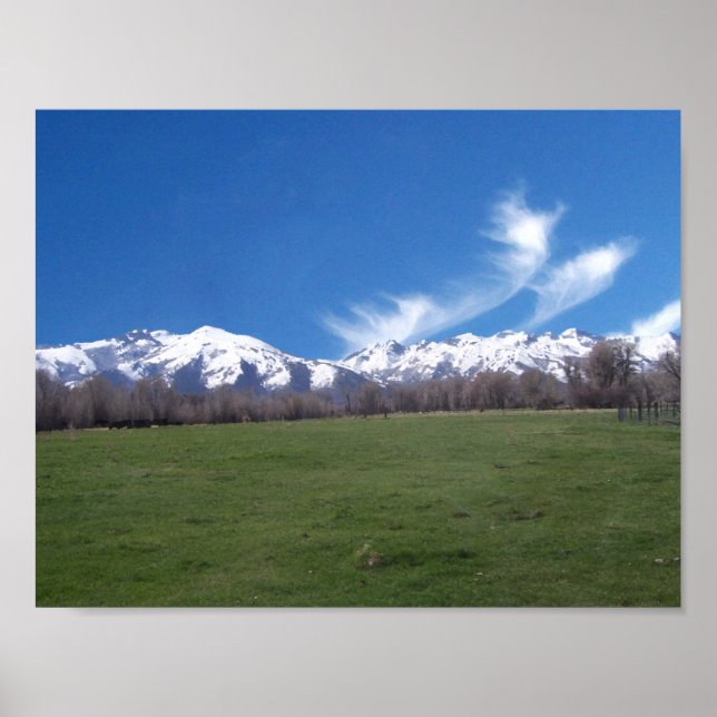 Rubin Mountains im April Poster (Vorne)