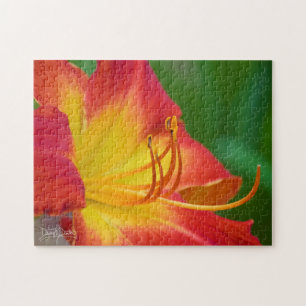 Rubin-Spinnentag-Lilie Puzzle