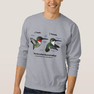 Rubin-throated Kolibri-Statistiken Sweatshirt