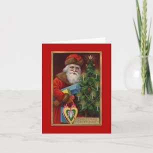 Rubin-Weihnachtsmann-Grußkarte Feiertagskarte