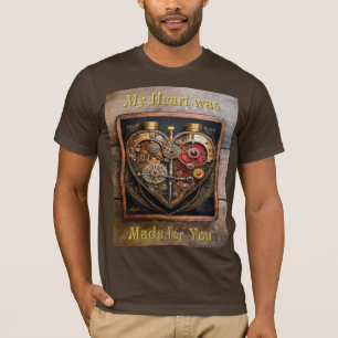 Rubine und Getriebe der Heart Steampunk Serie T-Shirt