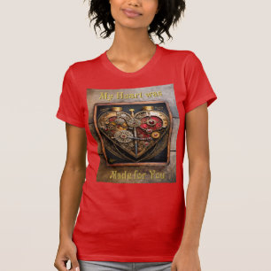 Rubine und Getriebe der Heart Steampunk Serie T-Shirt