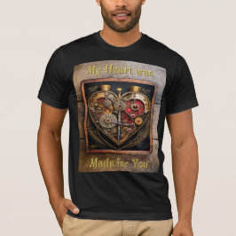 Rubine und Getriebe der Heart Steampunk Serie T-Shirt