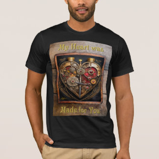 Rubine und Getriebe der Heart Steampunk Serie T-Shirt