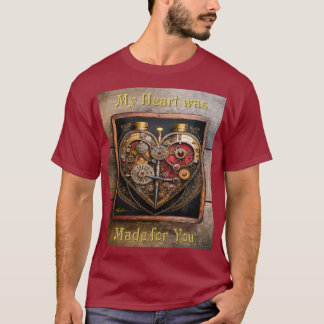 Rubine und Getriebe der Heart Steampunk Serie T-Shirt