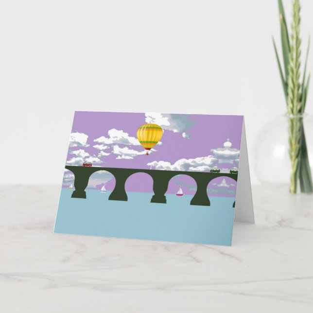 Rubineske Brücke Feiertagskarte (Vorderseite)