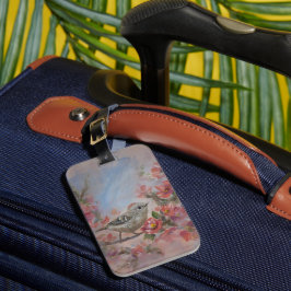 Rubinkehlchen-Vogel Gepäckanhänger