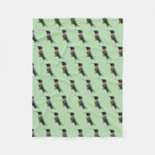Rubinkehlkolibri-Vogelfotografie Fleecedecke