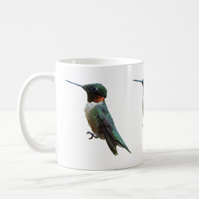 Rubinkehlkolibri-Vogelfotografie Kaffeetasse (Links)