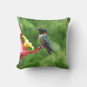 Rubinkehlkolibri-Vogelfotografie Kissen