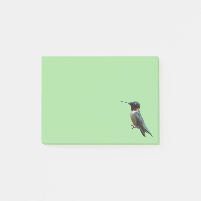 Rubinkehlkolibri-Vogelfotografie Post-it Klebezettel (Vorderseite)