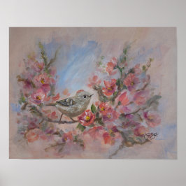 Rubinkönig Vögel Poster