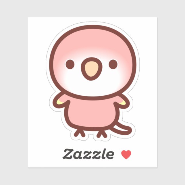 Rubino Bourkes Papagei Aufkleber (Blatt)