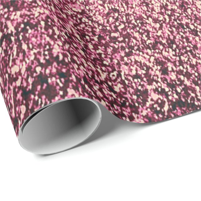 Rubino Burgud Glass Gold Glass Ombre Abstrakt Geschenkpapier (Rolleneckpunkt)