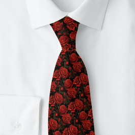 Rubinrote Rosen Krawatte