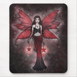 Rubinrote Stern Fee-Mauspad Mousepad