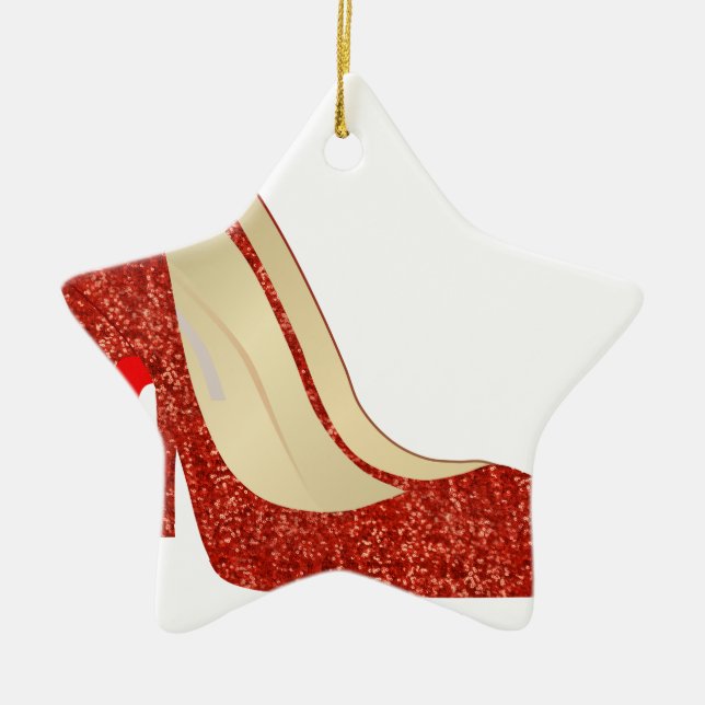 Rubinschuhe Keramikornament (Vorne)