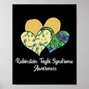 Rubinstein Taybi Syndrome Awareness Rts Hearts and Poster