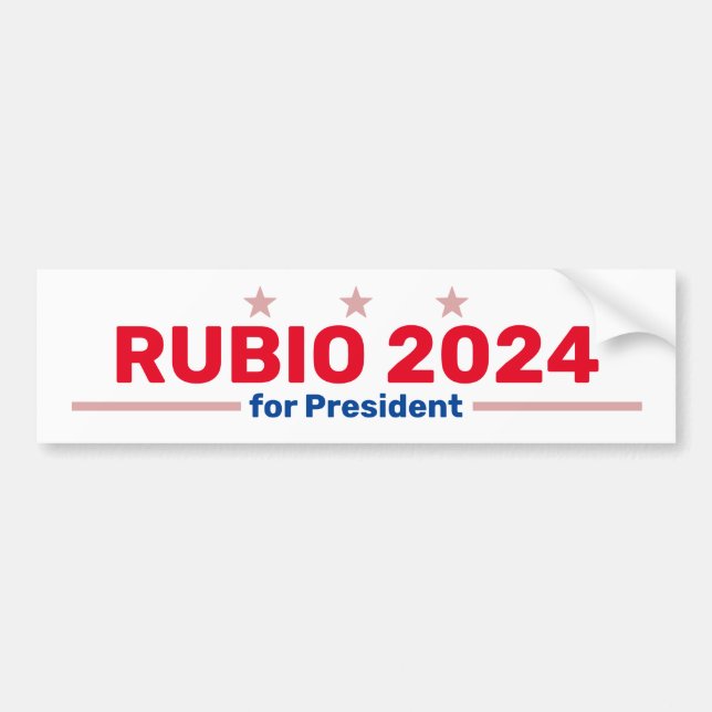 Rubio 2024 Autoaufkleber (Vorne)