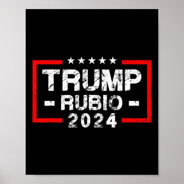 Rubio 2024 Flag - Wahlpräsident 2024 Poster (Vorne)