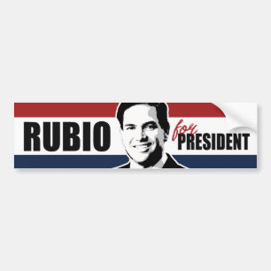 Rubio für Präsidenten Red White und Autoaufkleber
