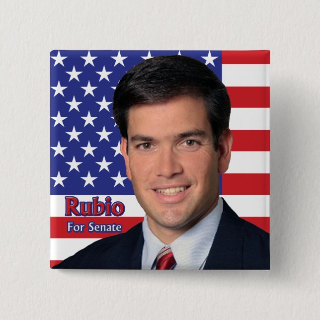 Rubio für Senat Button (Vorderseite)