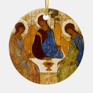 Rublev Dreiheit am Tisch Keramikornament