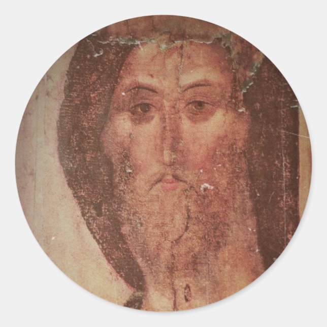 Rublev Jesus Christ Icon Runder Aufkleber (Vorderseite)
