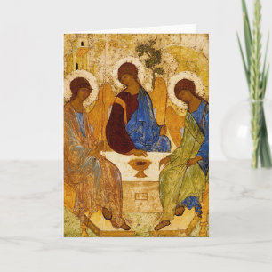 Rublev Trinity am Tisch Karte