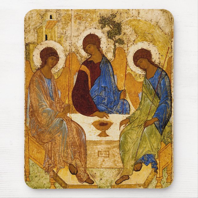 Rublev Trinity am Tisch Mousepad (Vorne)
