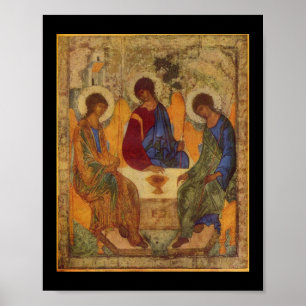 Rublev Trinity am Tisch Poster