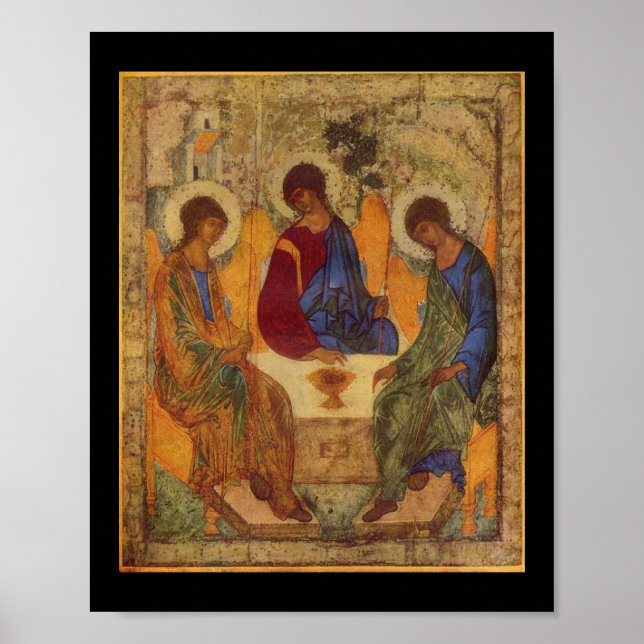 Rublev Trinity am Tisch Poster (Vorne)