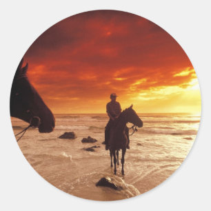 Rubrik für Zuhause Runder Aufkleber