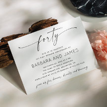 Ruby 40. Hochzeitstag | Minimalistisch modern