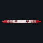 Ruby 40th Wedding Anniversary Black Ink Pen Kugelschreiber<br><div class="desc">Ein Digitalbcon-Bilddesign mit rubinrotem Motiv mit einer Vielzahl von individuellen Bildern, Formen, Mustern, Stilen und Schriftart in diesem einzigartigen "Ruby Wedding Anniversary"-Pen. Dieses farbenprächtige und ansprechende Design wird ergänzt durch eine individuell gestaltbare Textschrift, die Ihren eigenen besondere Anlass zum Anzug bringt und Ihnen ein großes Dankeschön an alle Gäste Ihres...</div>