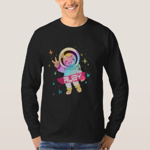 RUBY - Adorable Mädchenname mit niedlichem Astrona T-Shirt