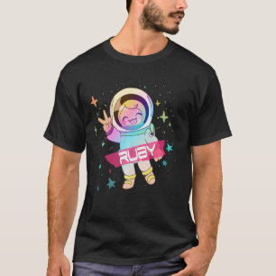 RUBY - Adorable Mädchenname mit niedlichem Astrona T-Shirt
