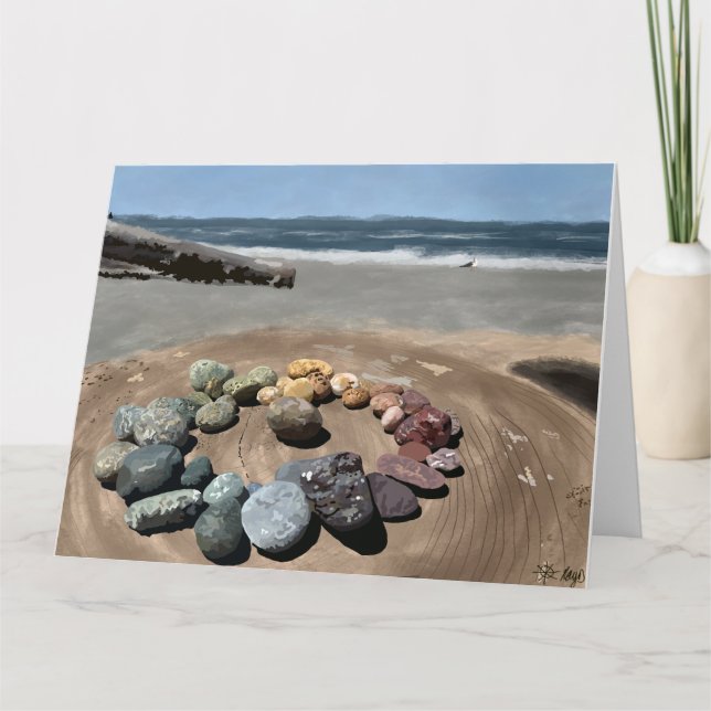 Ruby Beach Rocks Notizkarten Karte (Vorderseite)