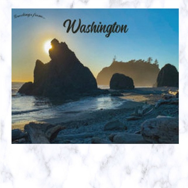 Ruby Beach Washington USA Postkarte (Von Creator hochgeladen)
