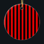 Ruby Black Keramik Ornament<br><div class="desc">Ruby Black ist ein einfaches Design aus schwarzen und roten Streifen,  die Anzug jede Anlässe und Gegenstände. Dieses Bild ist auf einer Vielzahl von anderen Produkten verfügbar,  klicken Sie einfach auf den Link unter dem Foto in der Nähe von 'Über dieses Design'.</div>